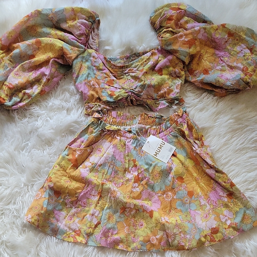 Show Me Your MuMu Floral Crop Top - Multicolor - Picture 3 of 8